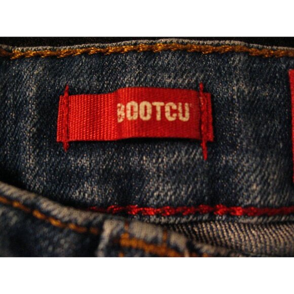 Arizona Kids Bootcut Jeans Tag 12 Regular Elastic Waistband Stretch Blue - Picture 7 of 9